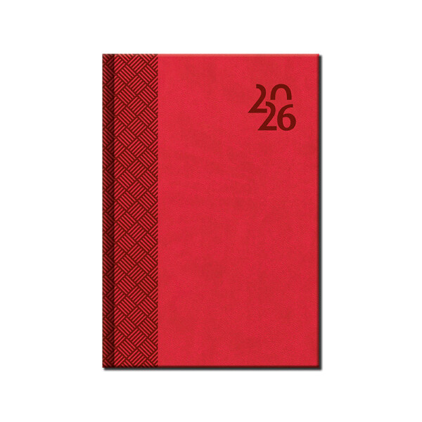 Daily diary A5 VENETIA red 2026