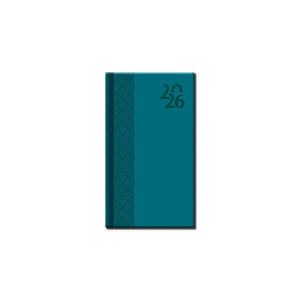 Mini diary A6 VENETIA turquoise 2026 - Reklamnepredmety