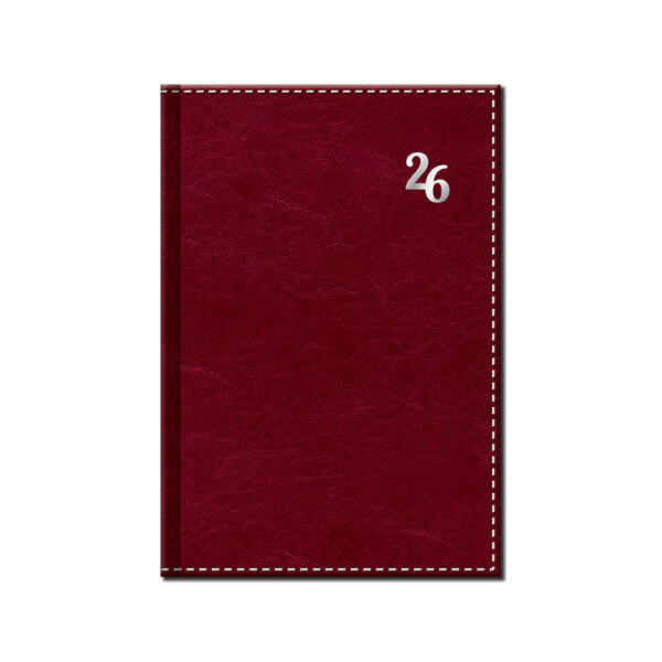 Daily diary A5 NEAPOL burgundy 2026
