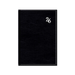 Daily diary A5 NEAPOL black 2026 - Reklamnepredmety