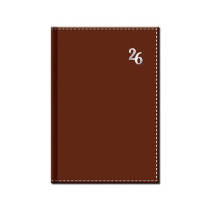 Daily diary A5 NEAPOL brown 2026 - Reklamnepredmety
