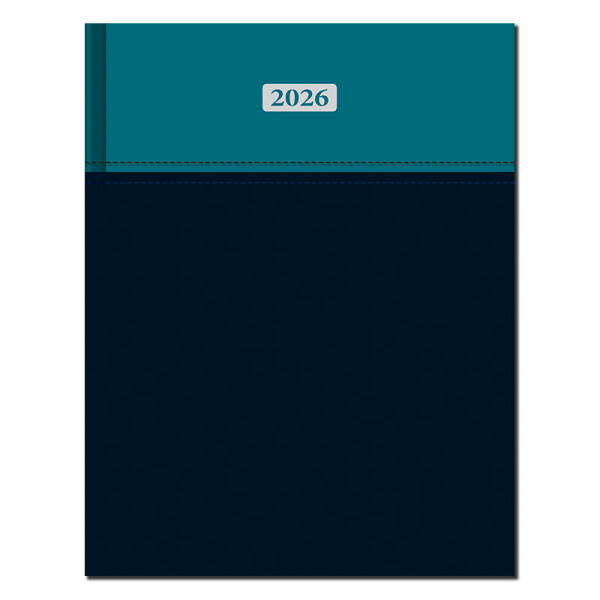 Manager diary A4 MILANO turquoise-black 2026