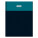 Manager diary A4 MILANO turquoise-black 2026 - D88-26 - variant Sp D88-26