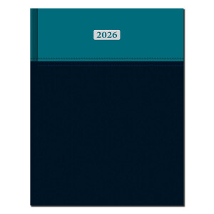 Manager diary A4 MILANO turquoise-black 2026 - Reklamnepredmety