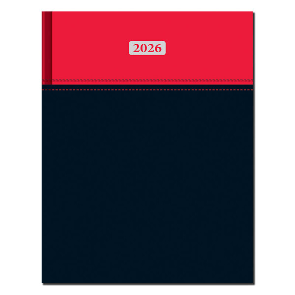 Manager diary A4 MILANO red-black 2026