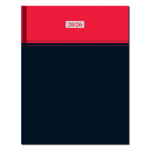 Manager diary A4 MILANO red-black 2026 - Reklamnepredmety
