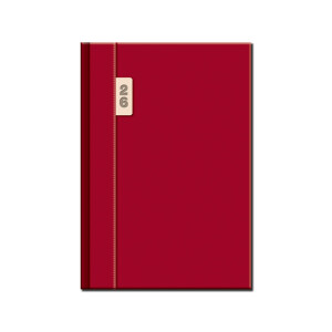 Daily diary A5 TOSCANA red 2026 - Reklamnepredmety
