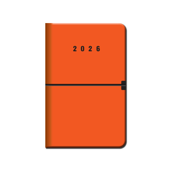 Weekly diary A5 CAPRI orange 2026