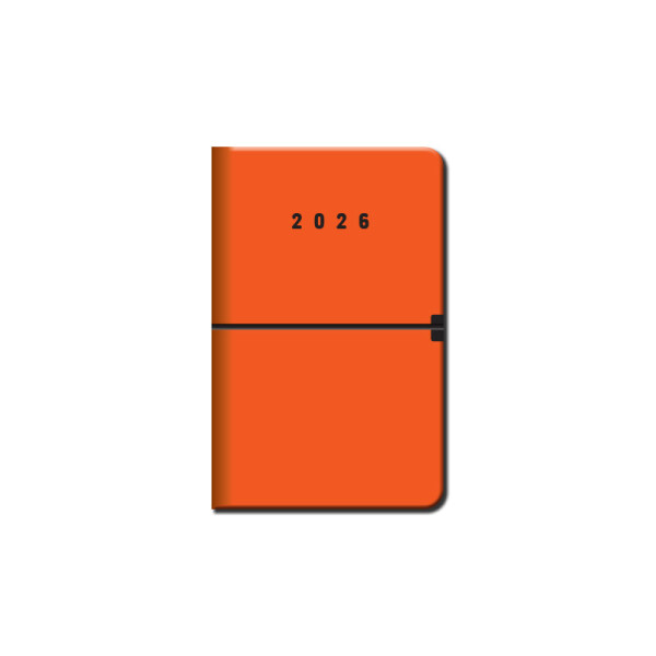 Mini diary A6 CAPRI orange 2026