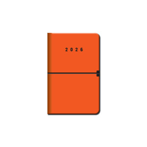 Mini diary A6 CAPRI orange 2026 - Reklamnepredmety