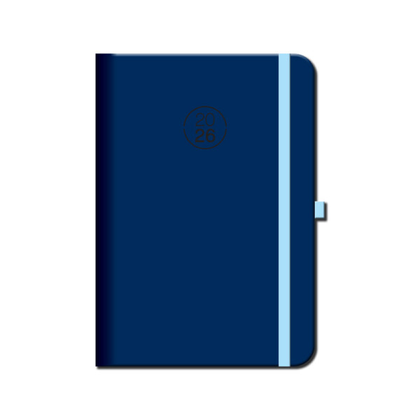 Daily diary A5 FLORENCIA navy with elastic band 2026