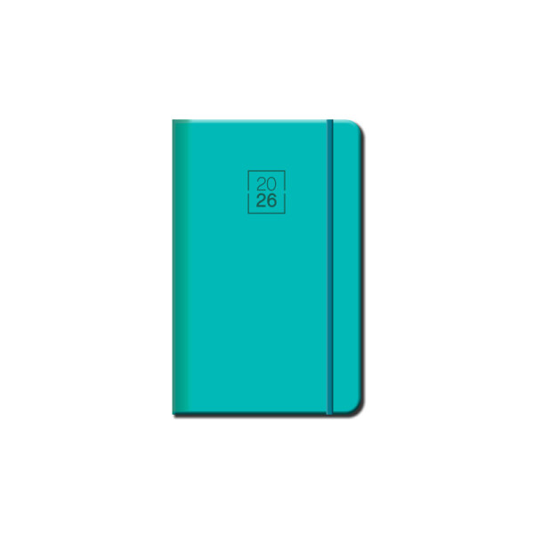 Mini diary A6 FLORENCIA menthol with eraser 2026