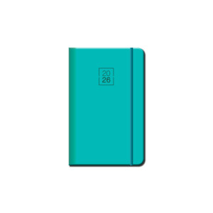 Mini diary A6 FLORENCIA menthol with eraser 2026 - Reklamnepredmety