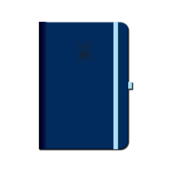 Weekly diary A5 FLORENCIA navy with elastic band 2026