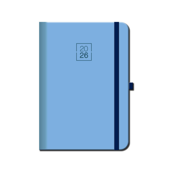 Weekly diary A5 FLORENCIA light blue with elastic band 2026