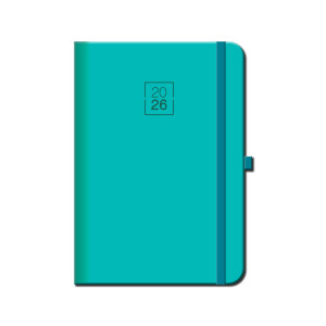 Weekly diary A5 FLORENCIA menthol with eraser 2026 - Reklamnepredmety