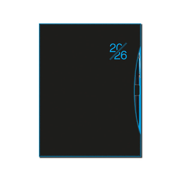 Daily diary A5 SMART blue 2026