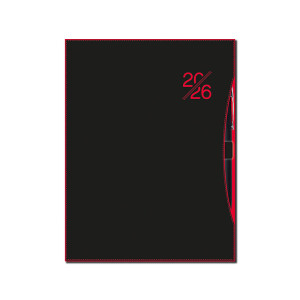 Weekly diary A5 SMART red 2026 - Reklamnepredmety