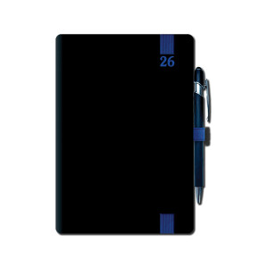 Weekly diary A5 ELASTIC blue 2026 - Reklamnepredmety