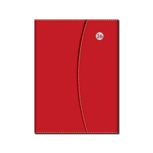 Weekly diary A5 MAGNETIC red 2026 - Reklamnepredmety