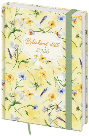 Weekly diary B6 Herbal Meadow with elastic band - Reklamnepredmety