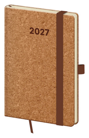 Cork pocket diary with loop