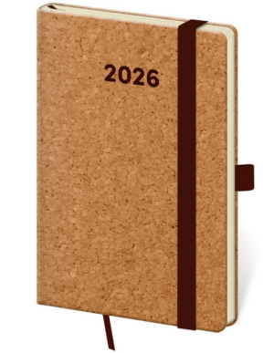 Cork pocket diary with loop - Reklamnepredmety