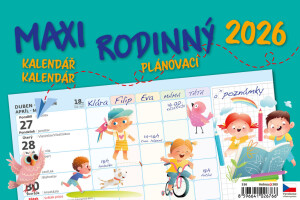 Calendar MAXI FAMILY planning calendar - Reklamnepredmety