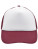 MB070 5-Panel Polyester Mesh Cap - MB070_White_Burgundy - variant Ls 1000295620