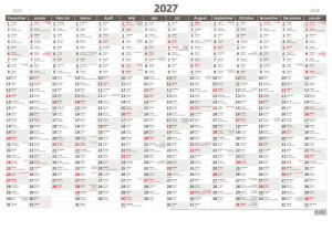 Annual planning map A1 - without images - Reklamnepredmety