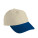 MB6111 6-Panel Raver Cap - MB6111-Light-Khaki-Navy - variant Ls 1000128583