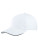 MB6541 6 Panel Light brushed Sandwich Cap - MB6541_White_Navy - variant Ls 1000128874