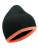 MB7584 Beanie with Contrasting Border - MB7584_Black_Orange - variant Ls 1000129044