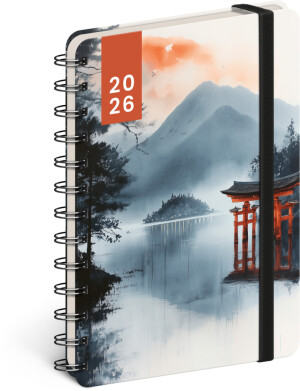 NOTIQUE Petito 18-month spiral diary – Japan 2025/2026, 13 x 18 cm - Reklamnepredmety