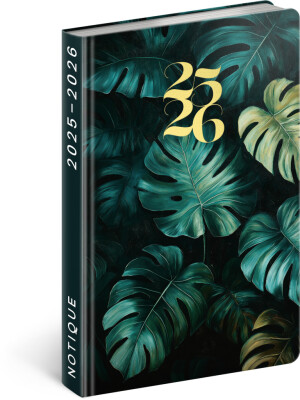NOTIQUE 18-month diary Petito – Monstera 2025/2026, 11 x 17 cm - Reklamnepredmety