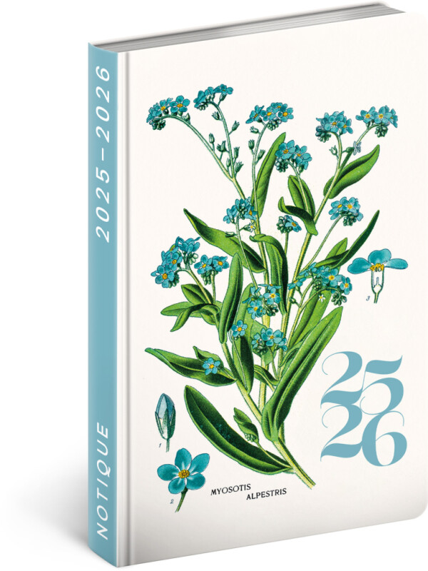 NOTIQUE 18-month diary Petito – Herbarium 2025/2026, 11 x 17 cm
