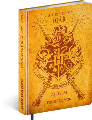 NOTIQUE Student Diary Harry Potter - Hogwarts (September 2025 - December 2026), 9.8 x 14.5 cm CZ - Reklamnepredmety