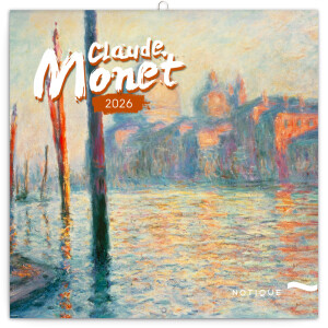 NOTIQUE Claude Monet 2026 Notepad, 30 x 30 cm - Reklamnepredmety