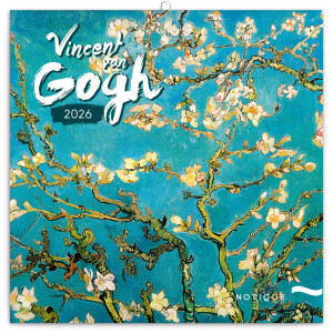 NOTIQUE Notepad Vincent van Gogh 2026, 30 x 30 cm - Reklamnepredmety