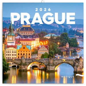 NOTIQUE Notepad Prague 2026, 30 x 30 cm - Reklamnepredmety