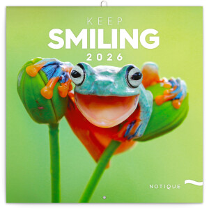 NOTIQUE Notepad Smile, Please 2026, 30 x 30 cm - Reklamnepredmety