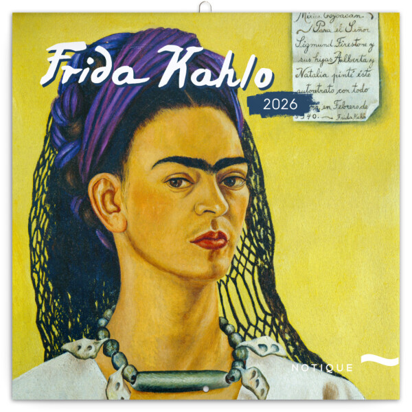 NOTIQUE Frida Kahlo 2026 Notepad, 30 x 30 cm