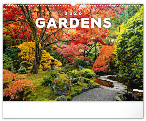 NOTIQUE Wall calendar Gardens 2026, 48 x 33 cm - Reklamnepredmety