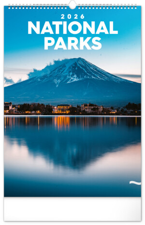 NOTIQUE Wall Calendar National Parks of the World 2026, 33 x 46 cm - Reklamnepredmety