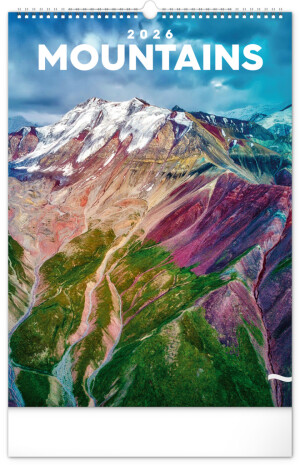 NOTIQUE Wall calendar Mountains 2026, 33 x 46 cm - Reklamnepredmety