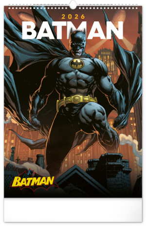 NOTIQUE Wall Calendar Batman Dark 2026, 33 x 46 cm - Reklamnepredmety