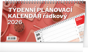 NOTIQUE Desk calendar Planner line CZ 2026, 25 x 12.5 cm - Reklamnepredmety