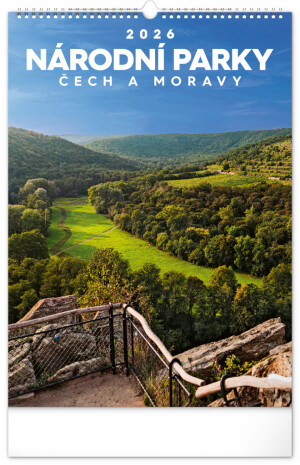 NOTIQUE Wall calendar National Parks of Bohemia and Moravia CZ 2026, 33 x 46 cm - Reklamnepredmety