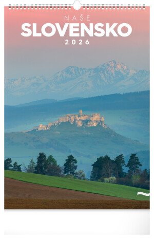 NOTIQUE Wall calendar Our Slovakia 2026, 33 x 46 cm - Reklamnepredmety