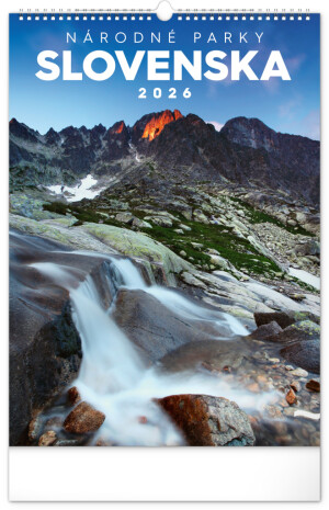 NOTIQUE Wall calendar National Parks of Slovakia 2026, 33 x 46 cm - Reklamnepredmety